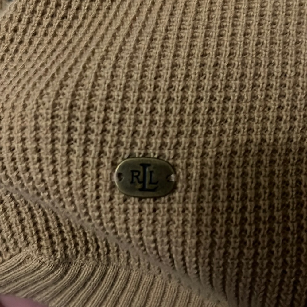 Ralph Lauren thermal material sweater with hood worn once